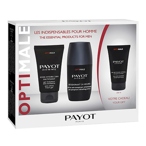 PAYOT Набор мужской OPTIMALE seacare 24 часовой эффект мужской косметический набор 2