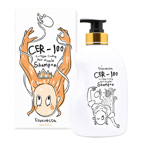 

ELIZAVECCA Шампунь для волос с коллагеном Cer-100 Shampoo, Шампунь для волос с коллагеном Cer-100 Shampoo