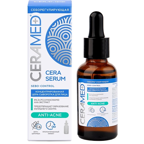 

CERAMED Цера-сыворотка для лица Себорегулирующая с ниацинамидом и цинком Cera Serum Sebo-Control, Цера-сыворотка для лица Себорегулирующая с ниацинамидом и цинком Cera Serum Sebo-Control