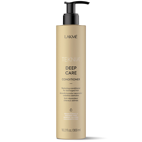 Кондиционер для волос LAKME Кондиционер для поврежденных волос восстанавливающий DEEP CARE восстанавливающий шампунь для волос lakme deep care shampoo 1000 мл