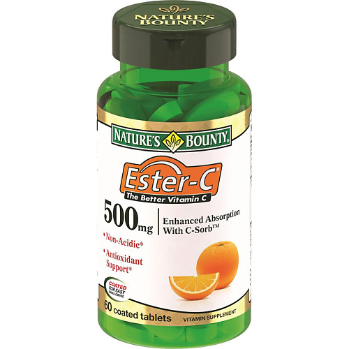 NATURE'S BOUNTY Усиленная формула витамина С (Эстер-С 500 мг)
