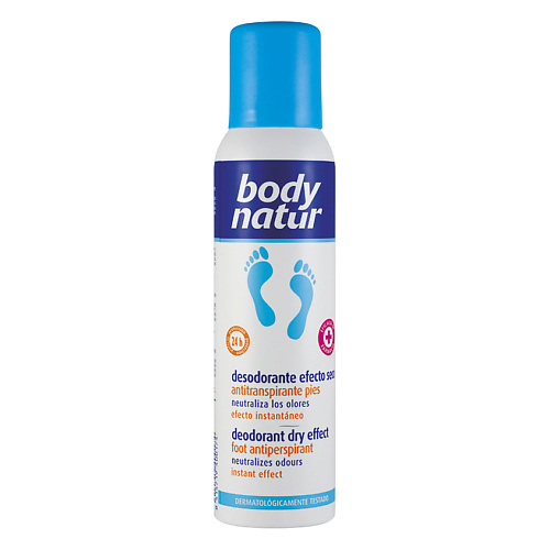 Дезодорант-спрей BODY NATUR Дезодорант - антиперспирант для ног эффект сухих ног Deodorant Dry Effect