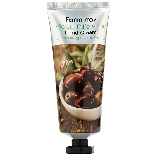 Крем для рук FARMSTAY Крем для рук с экстрактом оливы Visible Difference Hand Cream Olive крем для рук farmstay крем для рук с муцином улитки visible difference hand cream snail