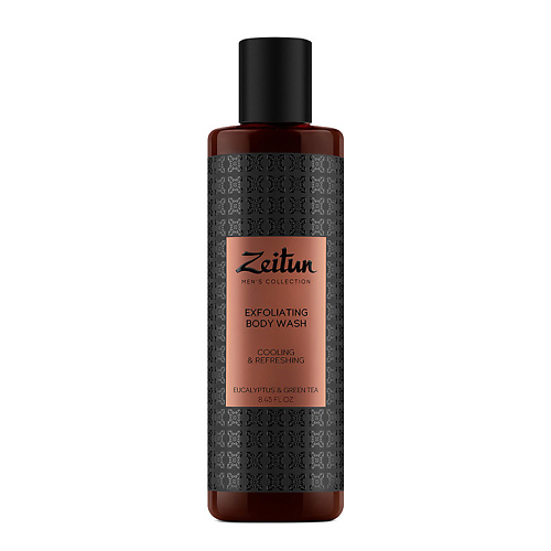 ZEITUN Освежающий гель-скраб для душа для мужчин с эвкалиптом и зеленым чаем Men's Collection. Exfoliating Body Wash гель для душа для мужчин