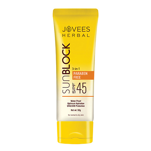 JOVEES Солнцезащитный крем 3-in-1 Sun Block SPF 45