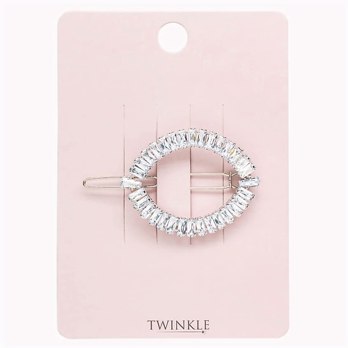 TWINKLE Заколка для волос SHINING CRYSTALS OVAL invisibobble мини заколка крабик clipstar petit four