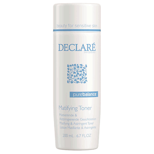 DECLARÉ Тоник для лица матирующий, сужающий поры (астрингентный) Pure Balance Matifying Toner