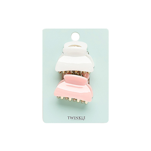 TWINKLE Набор заколок для волос Crab Milky+Pink LTA020709