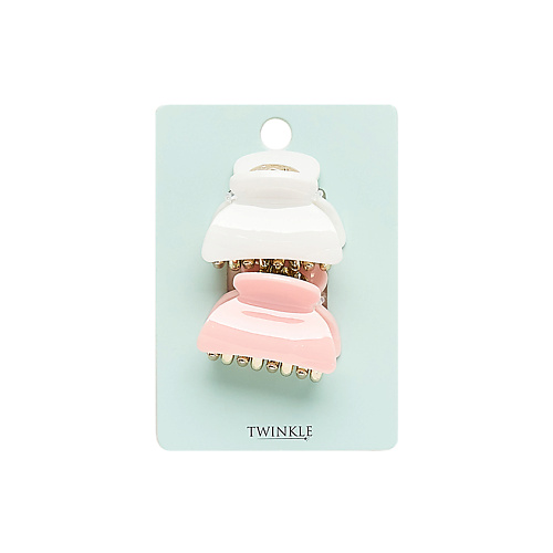 Заколки  Лэтуаль TWINKLE Набор заколок для волос Crab Milky+Pink