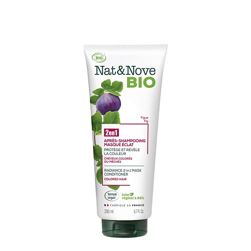 KERANOVE Маска-кондиционер 2 в 1 для окрашенных волос Инжир Nat & Nove Bio Mask Conditioner keranove маска кондиционер 2 в 1 для окрашенных волос инжир nat