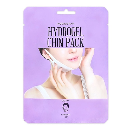 KOCOSTAR Гидрогелевая лифтинг-маска для подбородка Hydrogel Chin Patch dizao маска для лица и подбородка collagen peptide 36 г