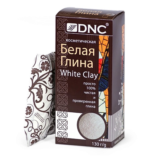 Глина для душа DNC Глина косметическая белая White Clay глина косметическая dnc розовая 130 г