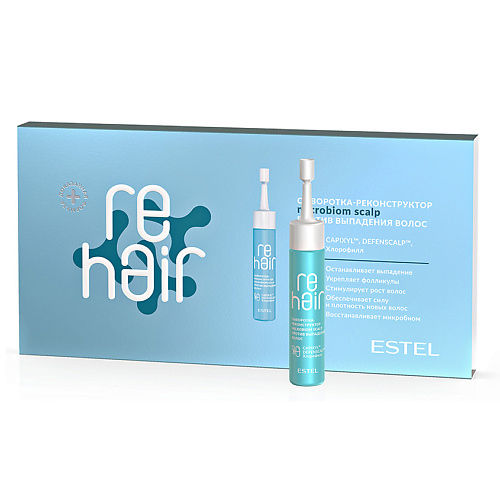 

ESTEL PROFESSIONAL Сыворотка-реконструктор Microbiom scalp против выпадения волос reHAIR, Сыворотка-реконструктор Microbiom scalp против выпадения волос reHAIR