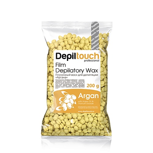 DEPILTOUCH PROFESSIONAL Воск пленочный с маслом арганы Film Depilatory Wax Argan ollin professional интенсивная восстанавливающая маска с маслом кокоса ollin full force