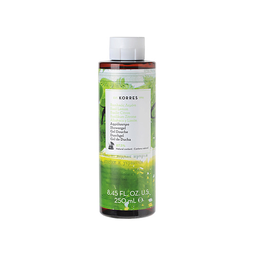 

KORRES Гель для душа Базилик и лимон Basil Lemon Showergel, Гель для душа Базилик и лимон Basil Lemon Showergel