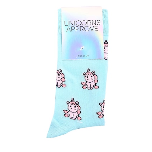 UNICORNS APPROVE Носки женские, модель: MAGGIE, цвет: голубой unicorns approve unicorns approve maggie 30