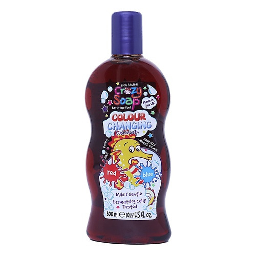 KIDS STUFF Волшебная пена для ванны, меняющая цвет из красного в синий Crazy Soap Bubble Bath волшебная шубейка