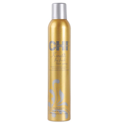 CHI Лак для укладки волос с кератином Средняя фиксация Keratin Flex Finish Hair Spray nishman крем для волос nishman stayling cream extra hold средняя фиксация 150