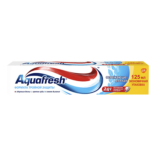 AQUAFRESH Зубная паста Освежающе-мятная aquafresh зубная паста сияющая белизна