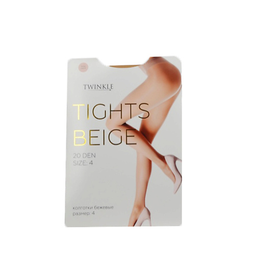 TWINKLE Колготки Tights 20 DEN Beige twinkle кружевные следки twinkle белый форма 5