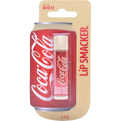 

LIP SMACKER Бальзам для губ с ароматом Coca-Cola Vanilla, Бальзам для губ с ароматом Coca-Cola Vanilla