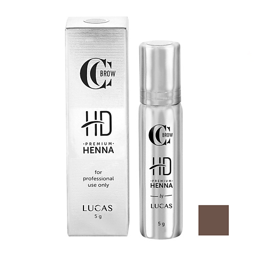 Хна для бровей LUCAS Хна для бровей CC Brow HD Premium Henna хна для окрашивания бровей cc brow color correction professional brow henna brown хна 5г