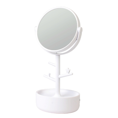 ЛЭТУАЛЬ Зеркало с подсветкой и контейнером для украшений лэтуаль mode zero зеркало компактное