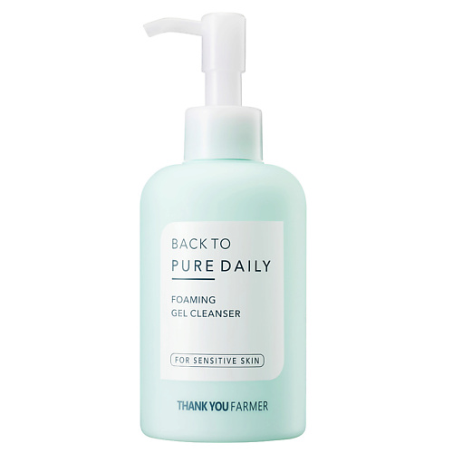 THANK YOU FARMER Гель очищающий для лица для ежедневного применения Back to Pure Daily Foaming Gel Cleanser очищающий гель liquid gold facial foaming gel