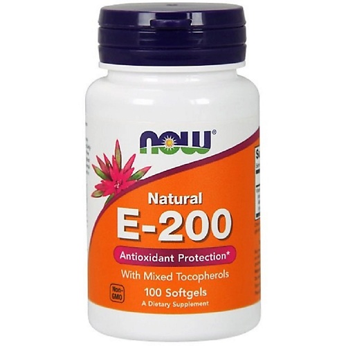 NOW Натуральный Витамин Е 600 мг
