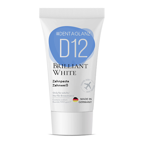 #DENTAGLANZ Зубная паста D12 Brilliant White Toothpaste dentaglanz зубная паста white