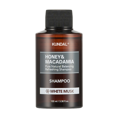 Шампунь для волос KUNDAL Шампунь для волос Белый мускус Honey & Macadamia Shampoo шампунь для волос kundal шампунь для волос твёрдый грязевой для глубокого очищения с ароматом лаванды mineral mud deep cleansing shampoo bar