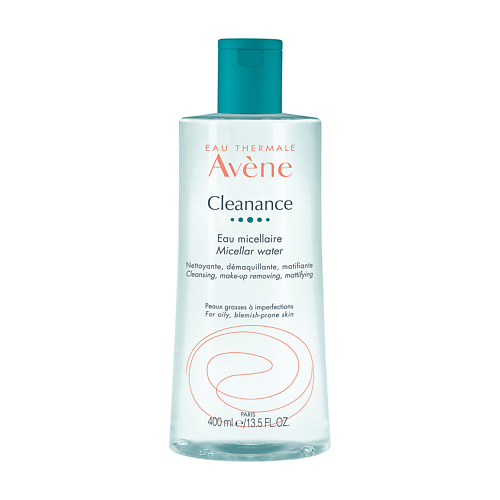 мицеллярная вода cleanance agua micelar avene 400 ml Термальная вода AVENE Мицеллярная вода для проблемной кожи Cleanance Micellar Water