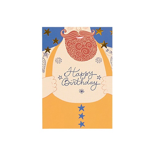 ЛЭТУАЛЬ Открытка Happy Birthday Men лэтуаль открытка unicorn birthday