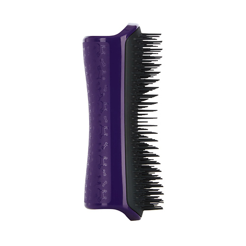 TANGLE TEEZER Расческа для вычесывания шерсти Pet Teezer De-shedding & Dog Grooming Brush Purple & Grey