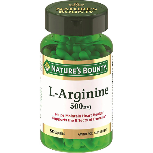 

NATURE'S BOUNTY L-Аргинин 500 мг, L-Аргинин 500 мг