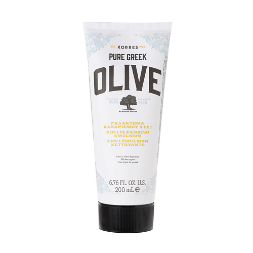 KORRES Очищающая эмульсия для лица 3в1 OLIVE очищающая эмульсия aha bha cleanser 4002p 500 мл