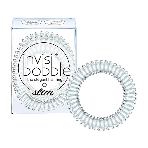 INVISIBOBBLE Резинка-браслет для волос invisibobble SLIM Crystal Clear beardburys очищающий шампунь для волос clear shampoo 330 0