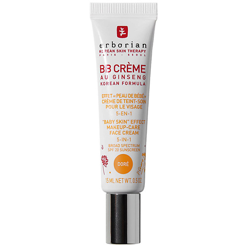 BB крем для лица ERBORIAN BB крем для лица BB Crème Au Ginseng erborian bb cream au ginseng makeup care face cream 5 in 1 spf 20 travel size