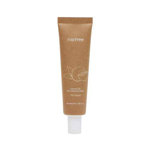 ROOTREE Крем для лица интенсивный с маслом кокоса Coconut Oil Rich Intensive Cream vitanica крем для тела ультрапитательный сладкая ваниль с маслом ши и кокоса 300 0