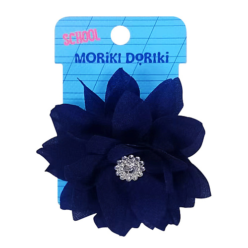 резинки для волос moriki doriki розовый набор заколок school collection pink set Резинка для волос MORIKI DORIKI Синий цветок на резинке SCHOOL Collection Blue flower elastic