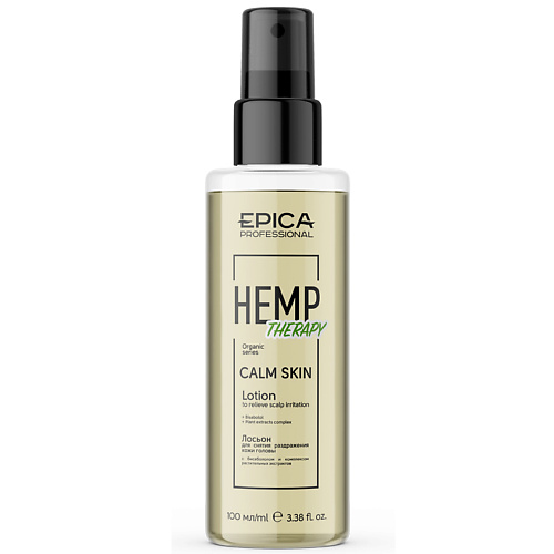 фото Epica professional лосьон для снятия раздражения кожи головы calm skin hemp therapy organic