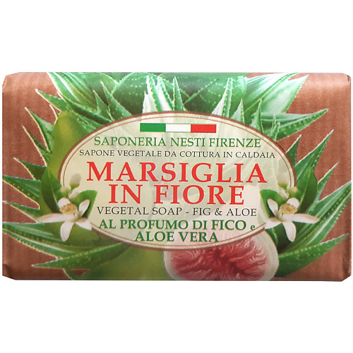NESTI DANTE Мыло Marsiglia In Fiore Fig & Aloe nesti dante мыло marsiglia toscano lavanda toscana