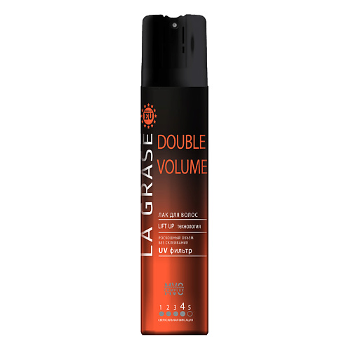 Лак для укладки волос LA GRASE Лак для волос Double Volume лак для волос сильной фиксации la grase double volume 250 мл