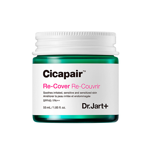 CC крем для лица DR. JART+ Восстанавливающий CC крем антистресс корректирующий цвет лица SPF40/PA++ Cicapair Re-Cover