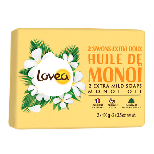 LOVEA Мыло нежное с маслом Моной нежное очищающее мыло для рук и тела spa heart soap