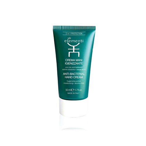 

GLI ELEMENTI Крем для рук антибактериальный увлажняющий Anti-Bacterial Hand Cream, Крем для рук антибактериальный увлажняющий Anti-Bacterial Hand Cream
