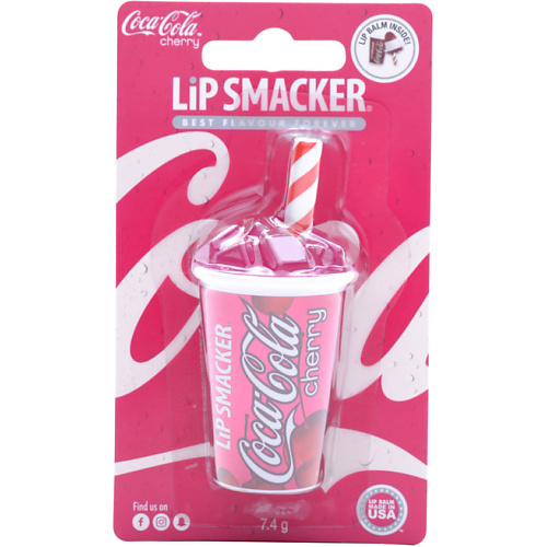 Бальзам для губ LIP SMACKER Бальзам для губ с ароматом Кока-кола Черри макияж для детей lip smacker бальзам для губ с ароматом sprite