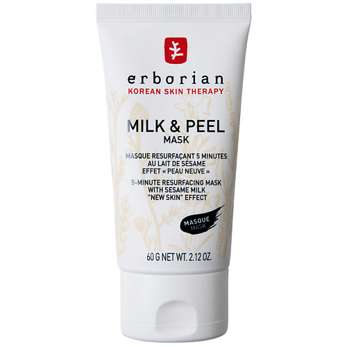ERBORIAN Разглаживающая маска-пилинг Кунжутное молоко Milk & Peel moroccanoil smoothing mask маска разглаживающая для волос 500 мл