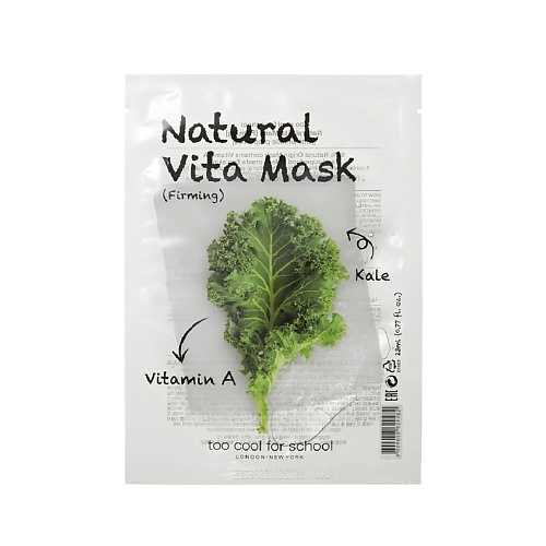 Маска для лица TOO COOL FOR SCHOOL Маска для лица подтягивающая Natural Vita уход за кожей лица too cool for school маска с витамином е смягчающая