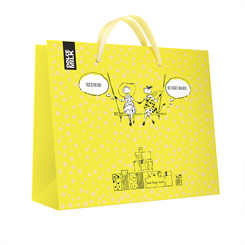 DOLCE MILK Подарочный пакет желтый